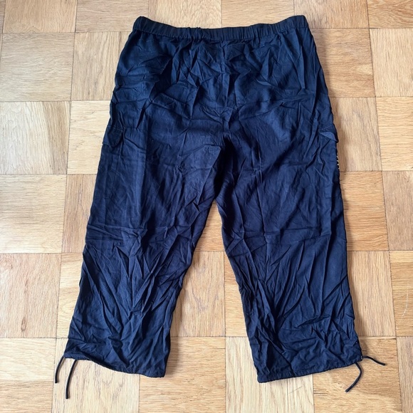 Never Fully Dressed Running Wild Black Cargo Pants Elastic Waist 20 - Picture 2 of 8